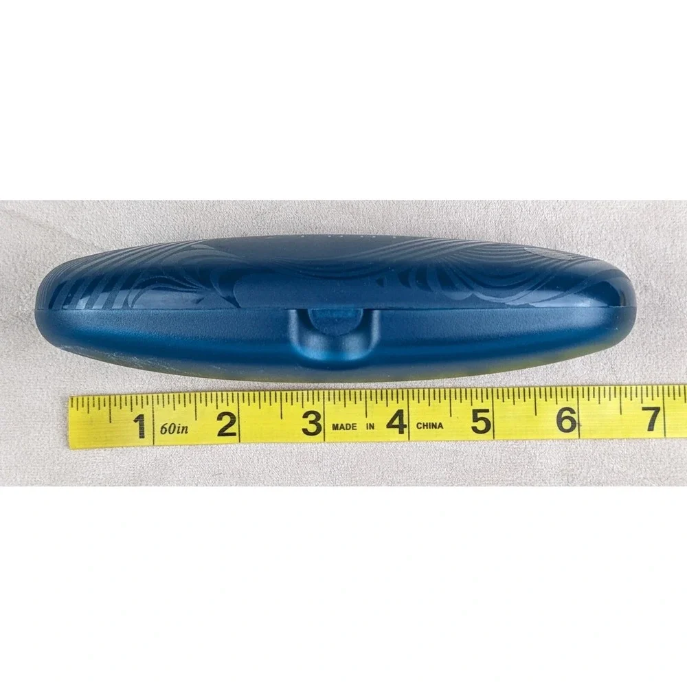 Zenni Optical Eyewear Eyeglasses Hard Plastic Case Teal Green‎